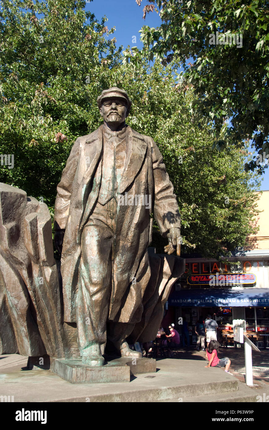 The Statue of Lenin is a bronze sculpture of the Communist revolutionary that stands in the