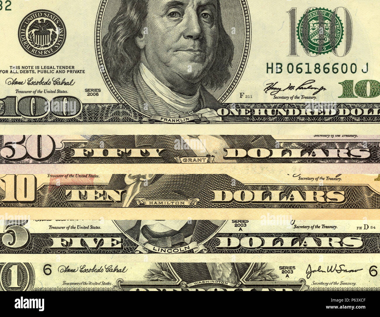 US dollars money background Stock Photo