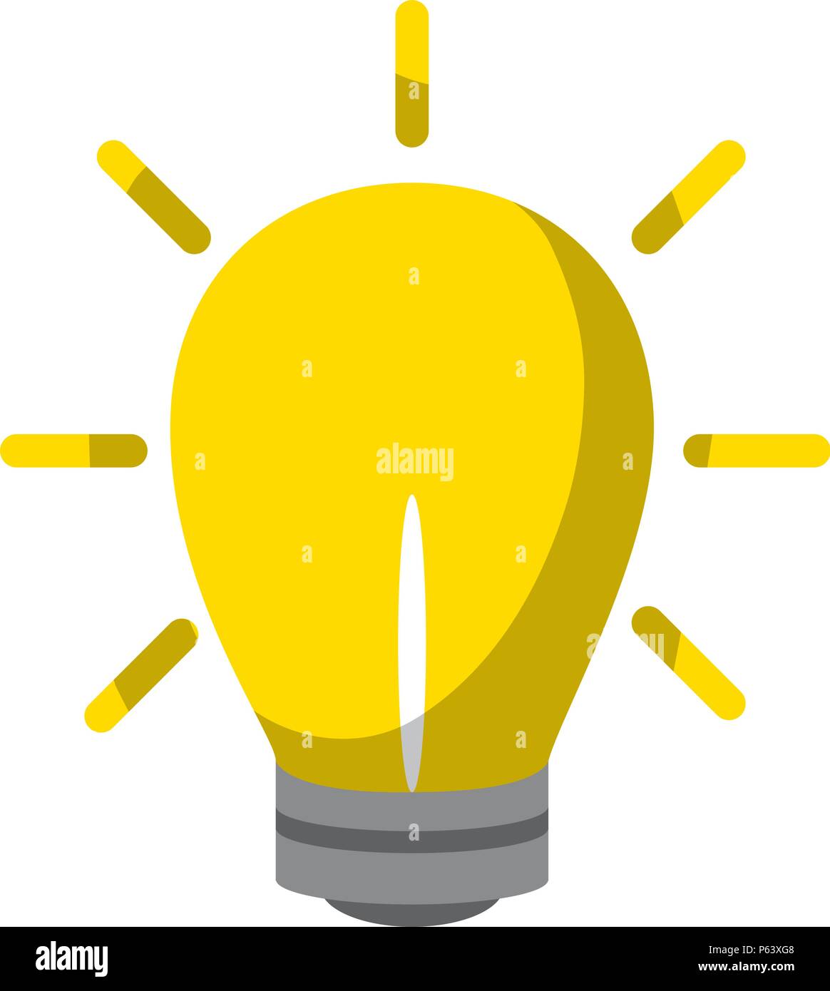 light bulb creative idea style vector illustration Stock Vector Image ...