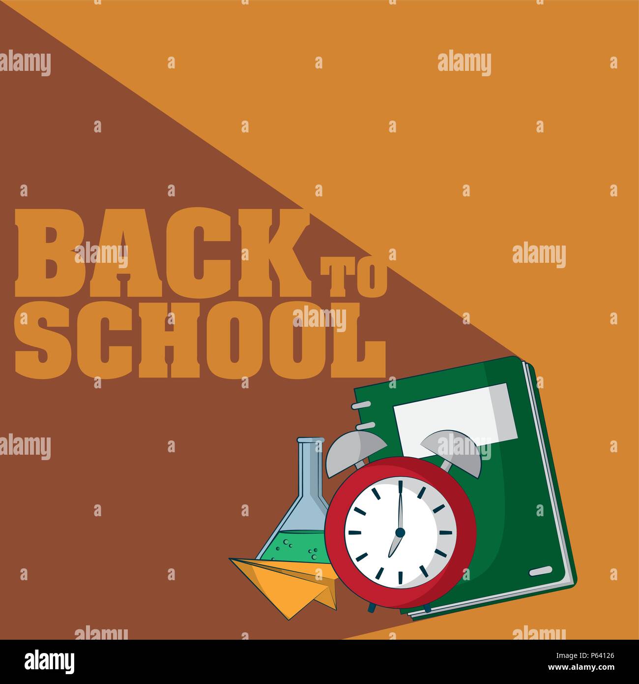 Back to school supplies and elements vector illustration graphic design ...