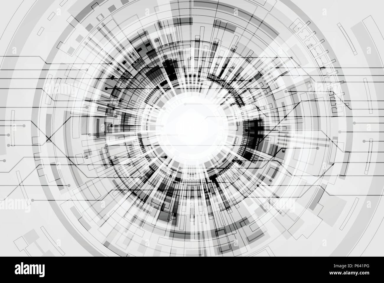 Vector background in the technology concept on a gray background Stock ...
