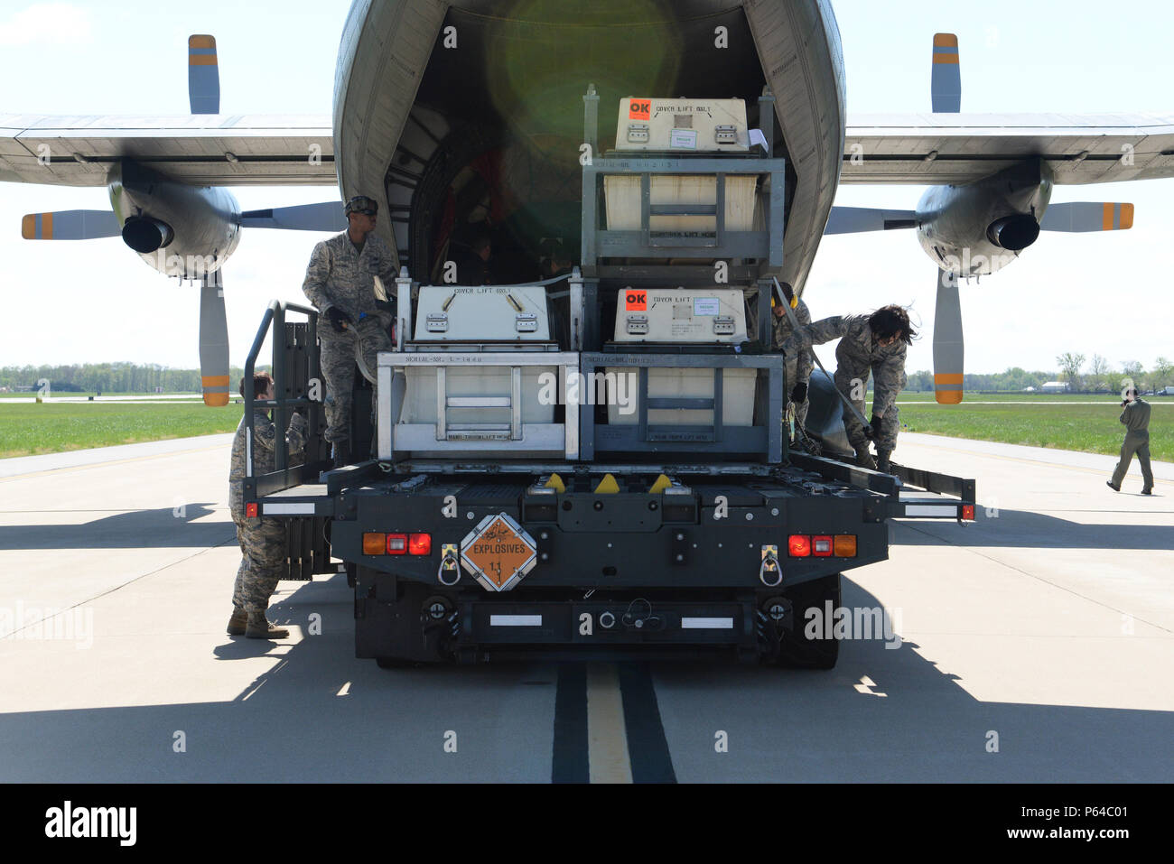 25k Container Lifting Personnel from the 375th Logistics Readiness Squadron at Scott Air ...
