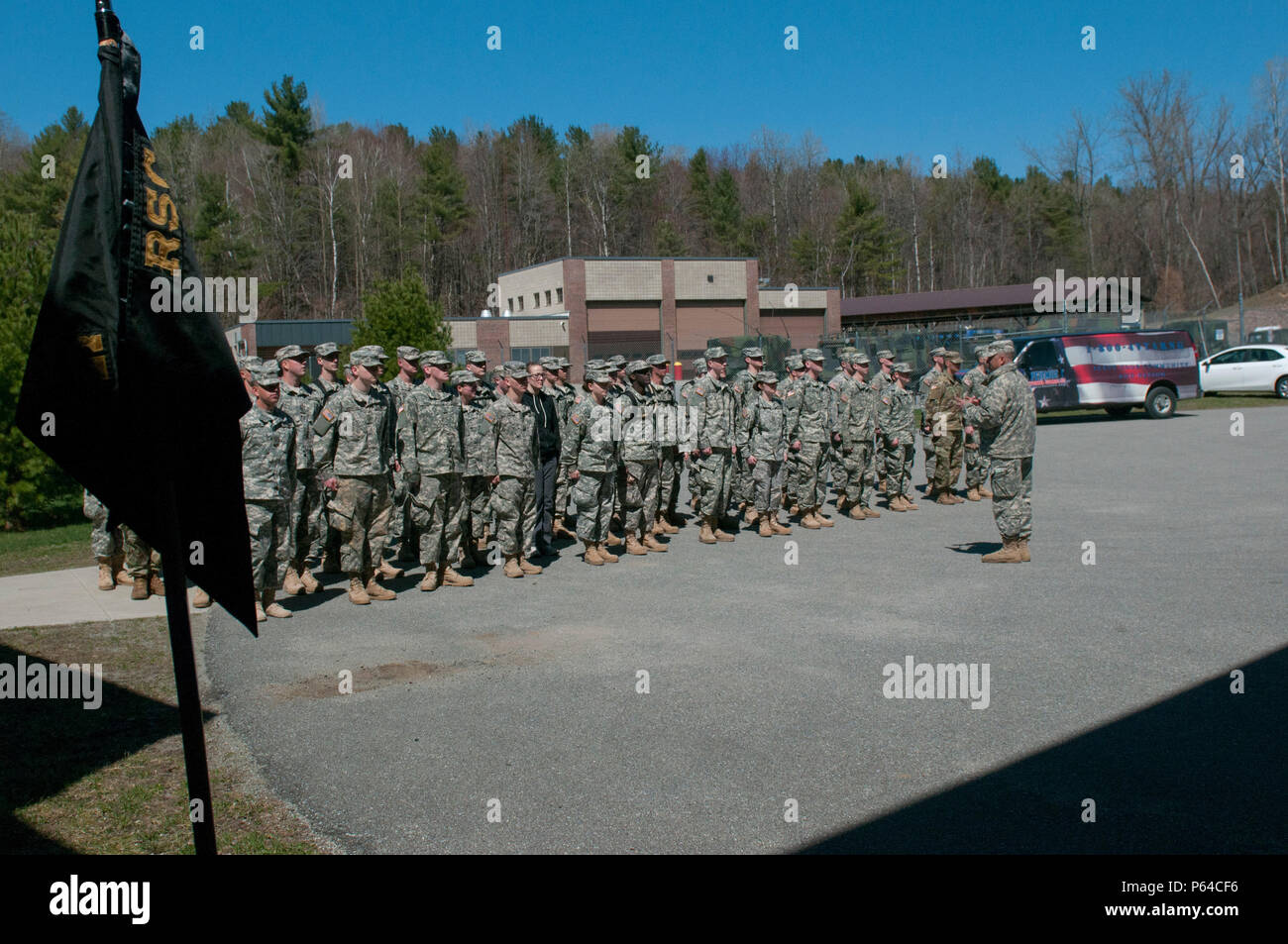 U.S. Army Soldiers with the Recruit Sustainment Company, Vermont Army
