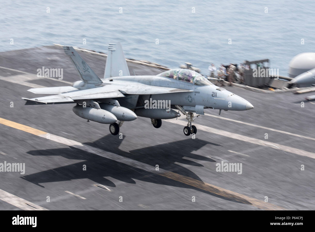 N Dz642 073 Arabian Gulf April 24 16 An F A 18f Super Hornet Assigned To The Jolly Rogers Of Strike Fighter Squadron Vfa 103 Lands On The Flight Deck Of Aircraft Carrier Uss Harry S N Dz642 073 Arabian Gulf April 24 16 An F A 18f Super Hornet Assigned To The Jolly Rogers Of Strike Fighter Squadron Vfa 103 Lands On The Flight Deck Of Aircraft Carrier Uss Harry S