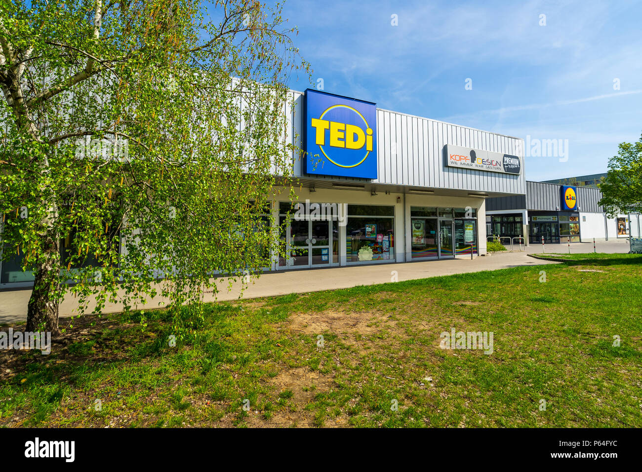 Entrance tedi retail store germany hi-res stock photography and images - Alamy
