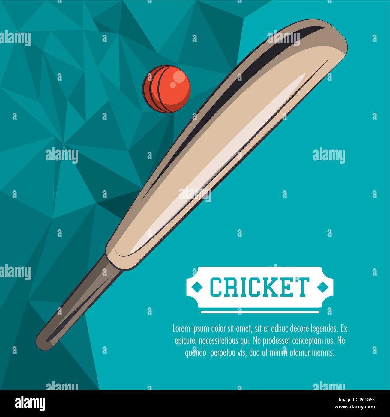 Cricket sport poster Stock Vector Image & Art Alamy