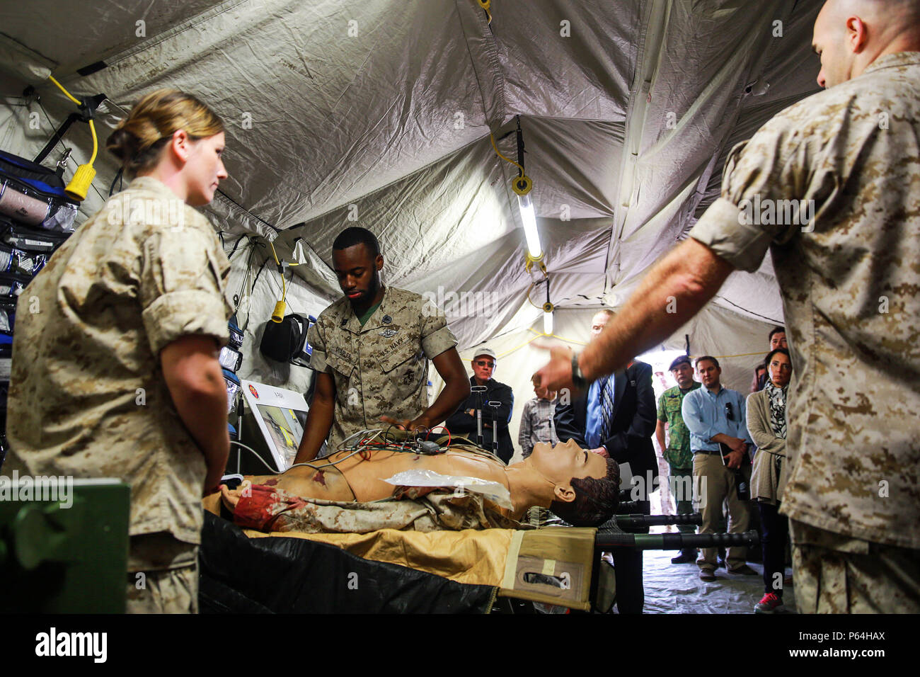 MARINE CORPS BASE CAMP PENDLETON, Calif. Sailors demonstrate the