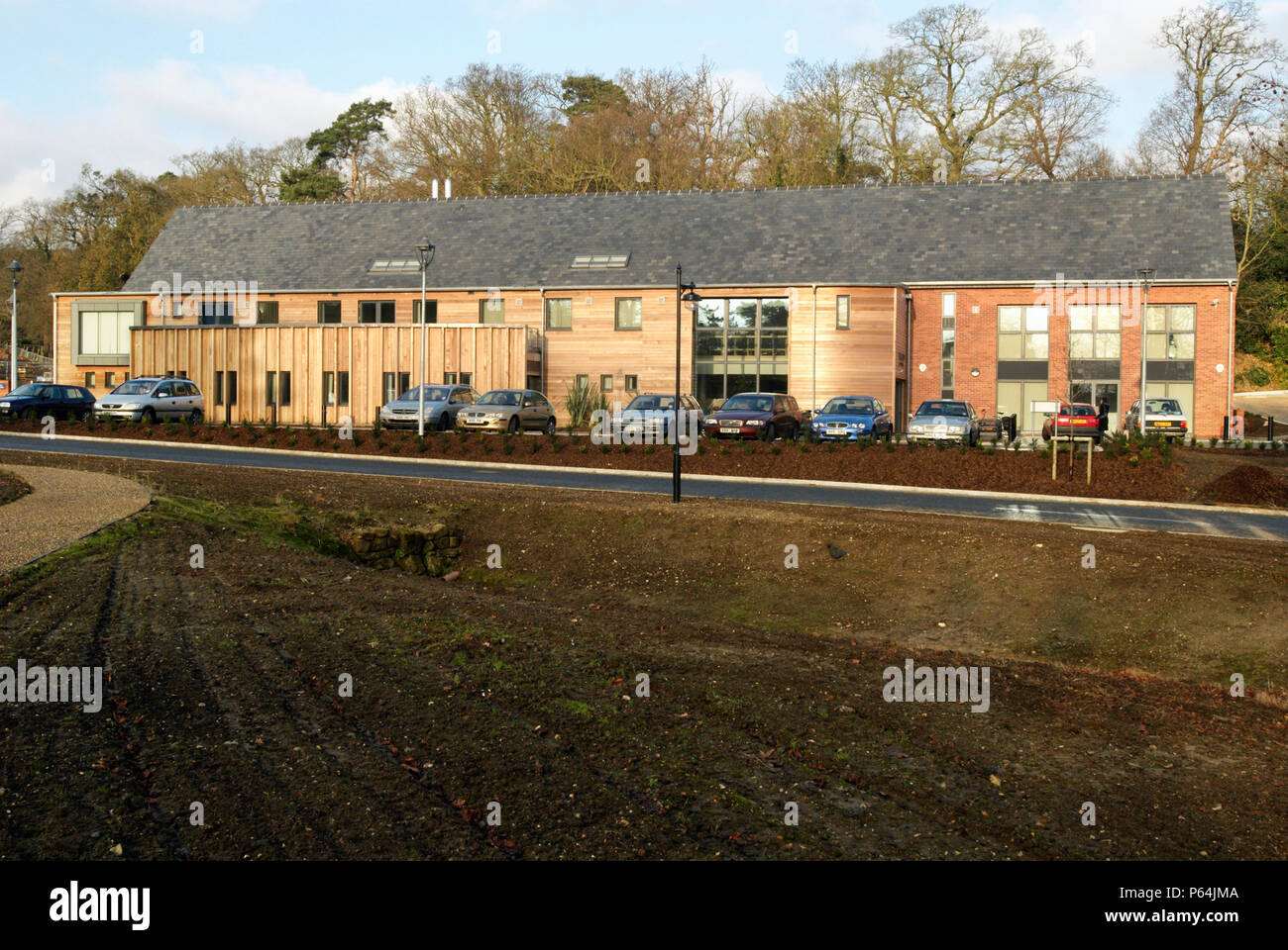 Timbercladded medical centre, Woodbridge, UK Stock Photo Alamy