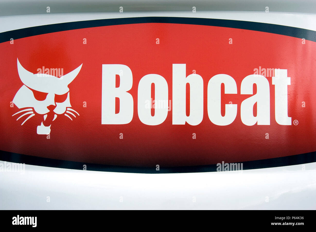 Bobcat Logo on a digger Stock Photo Alamy