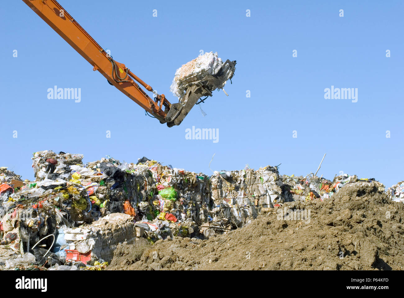 lfsnes Landfill serves the greater capital area of Reykjavik. It is owned by SORPA a Waste Management company which among other things collects the l Stock Photo