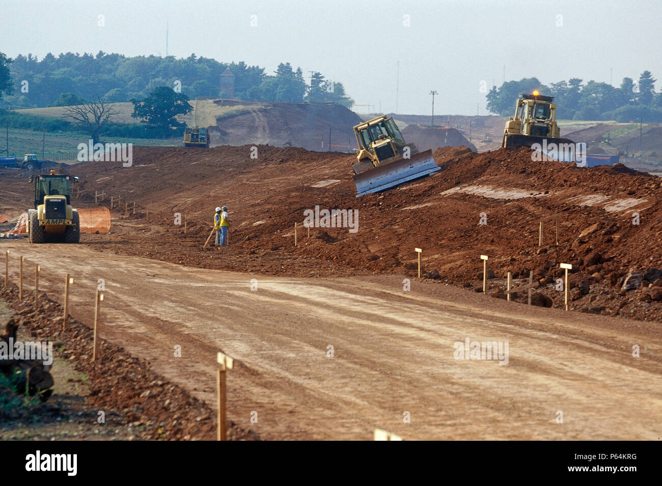 M6 motorway construction hi-res stock photography and images - Alamy
