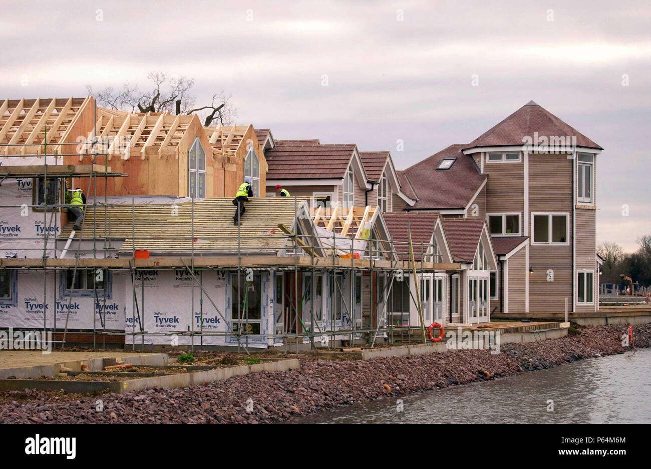 New England style kit houses by Watermark Development near Cirencester