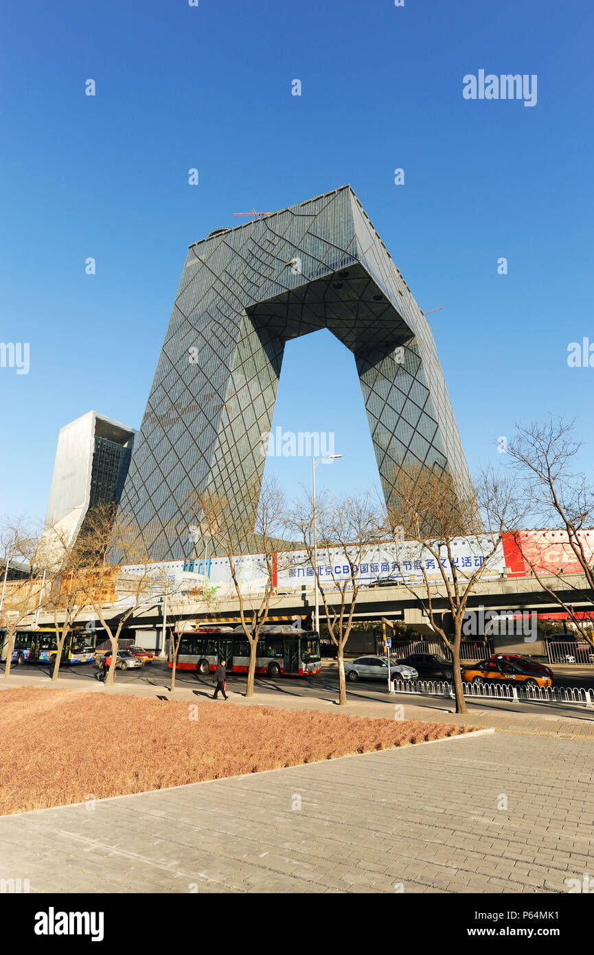 Central China TV headquarters, Beijing, China Stock Photo