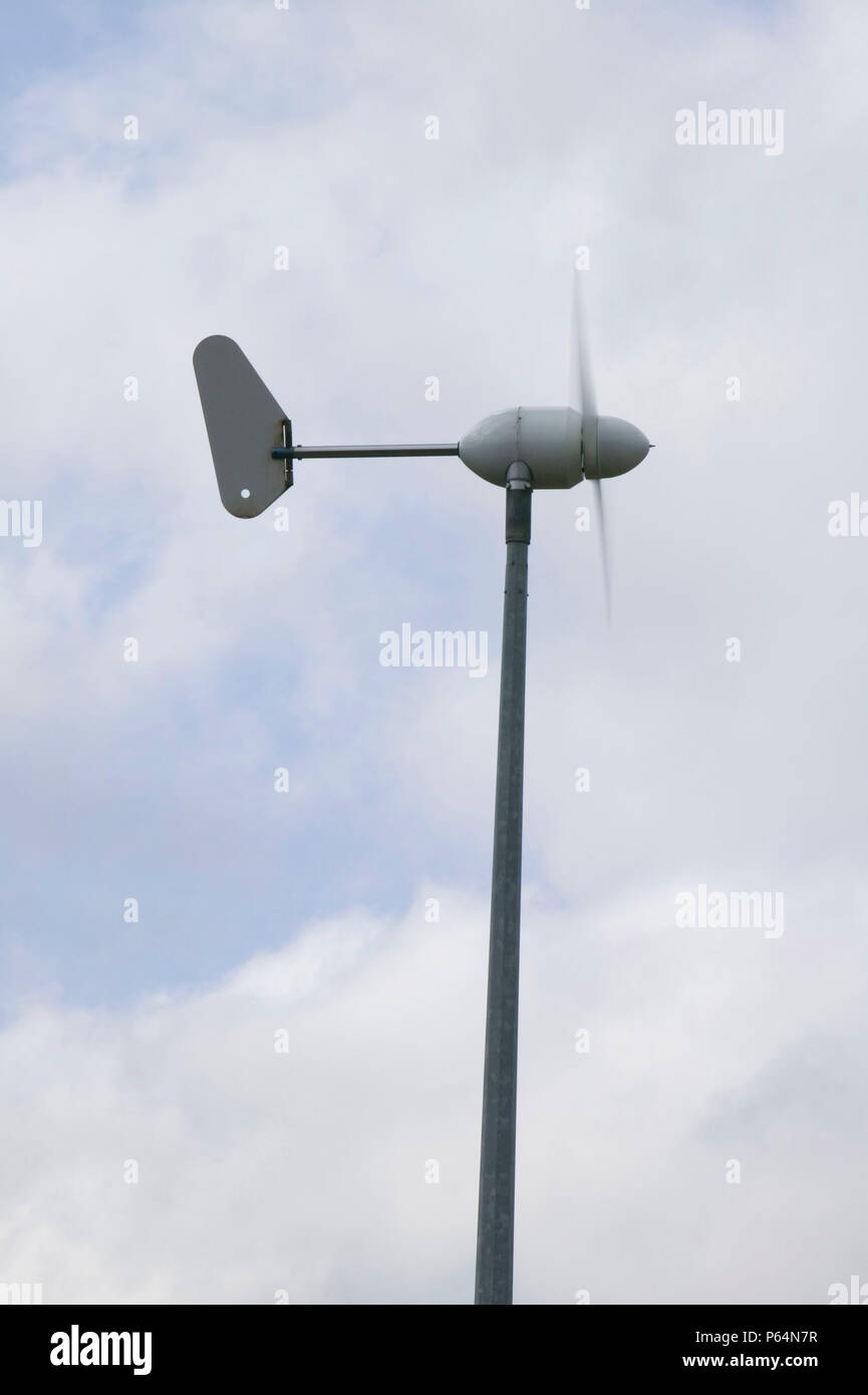 A small scale wind turbine Stock Photo