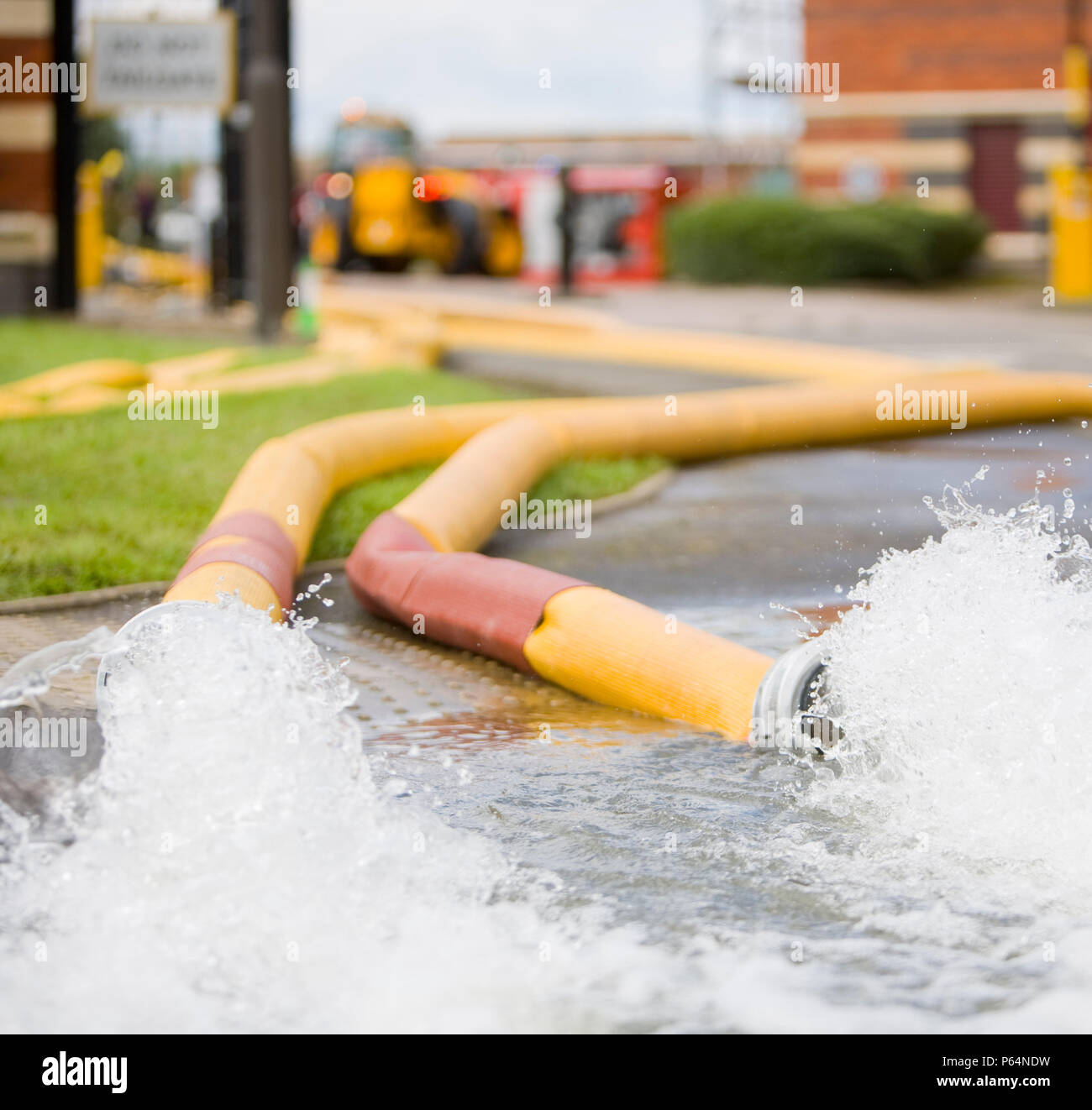 On Friday 20th July 2007 up to 5 inches of rain fell across central and southern England on already saturated ground Rivers rose rapidly and by saturd Stock Photo