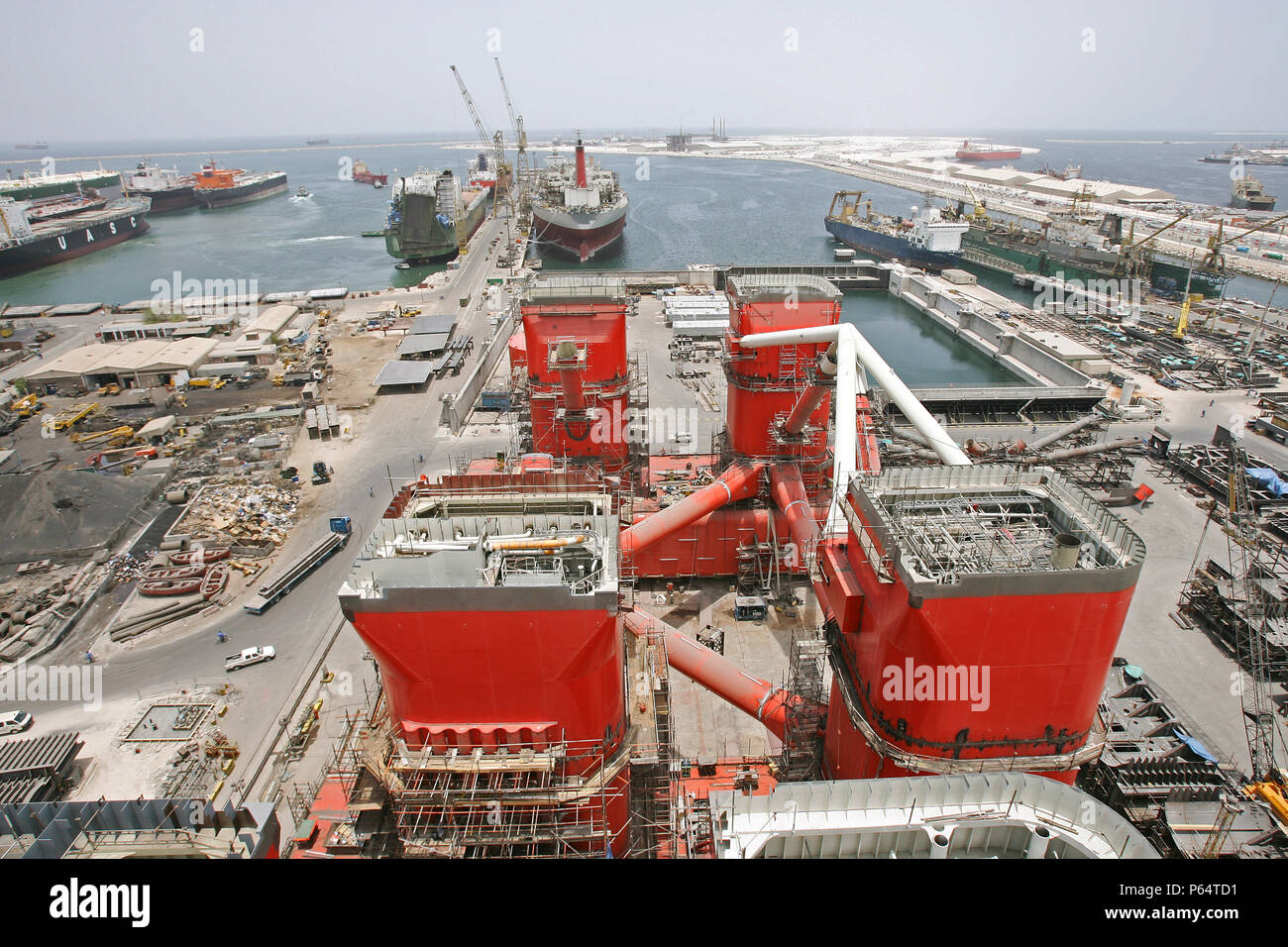 Dubai Dry Dock, Jumeirah, Dubai, United Arab Emirates, June 2007. Stock Photo