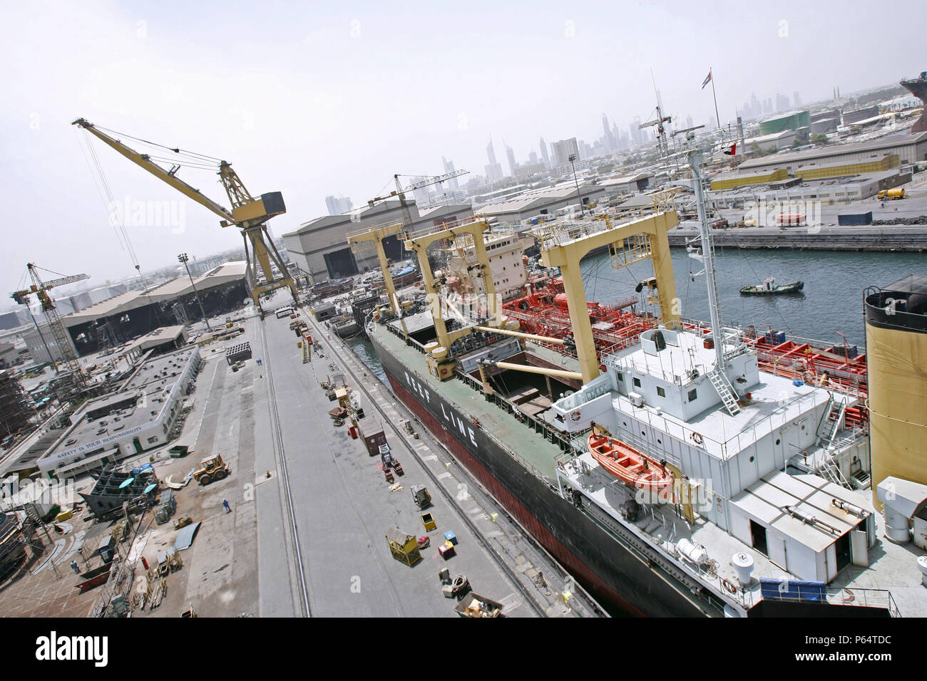 Dubai Dry Dock, Jumeirah, Dubai, United Arab Emirates, June 2007. Stock Photo