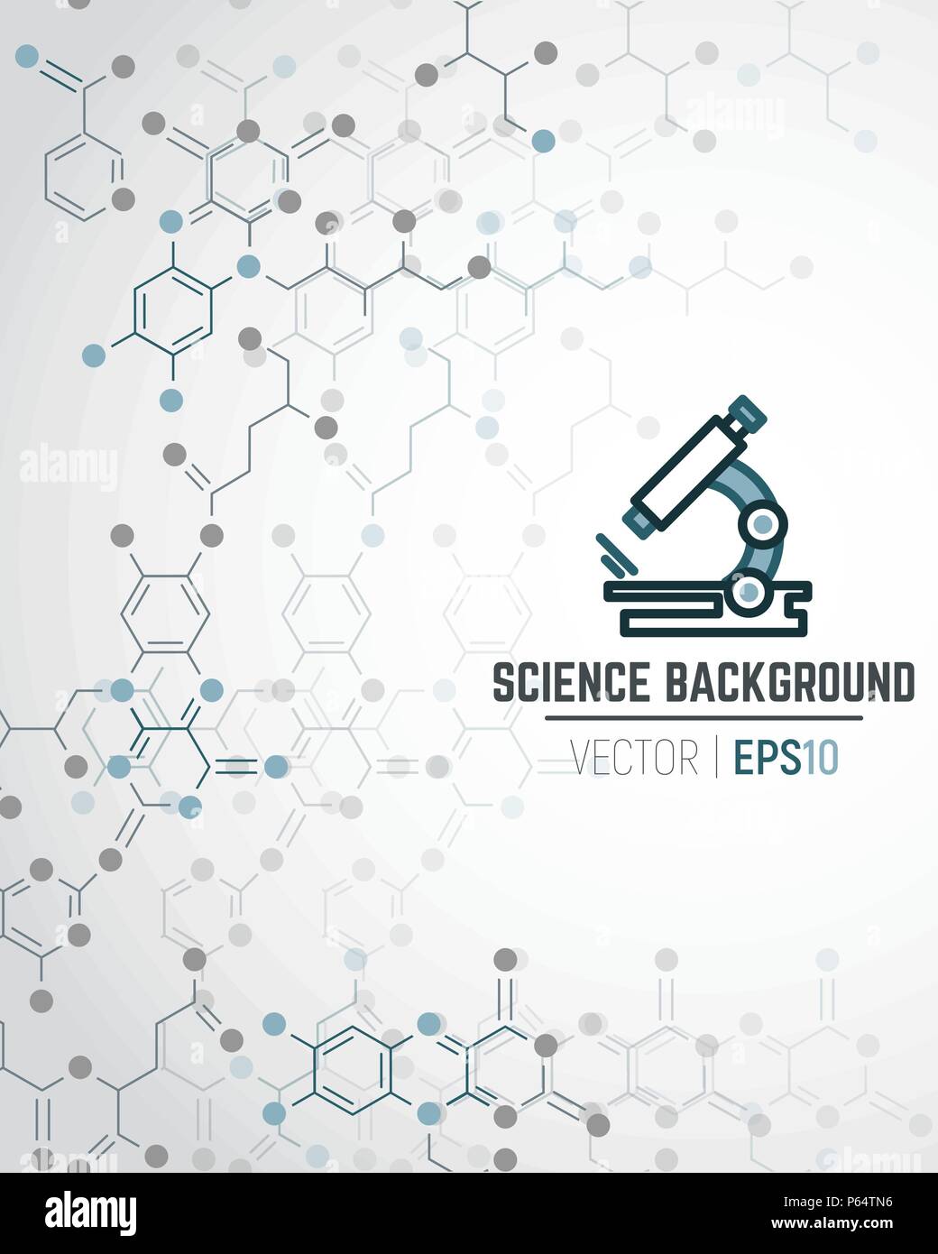 Scientific chemical background Stock Vector