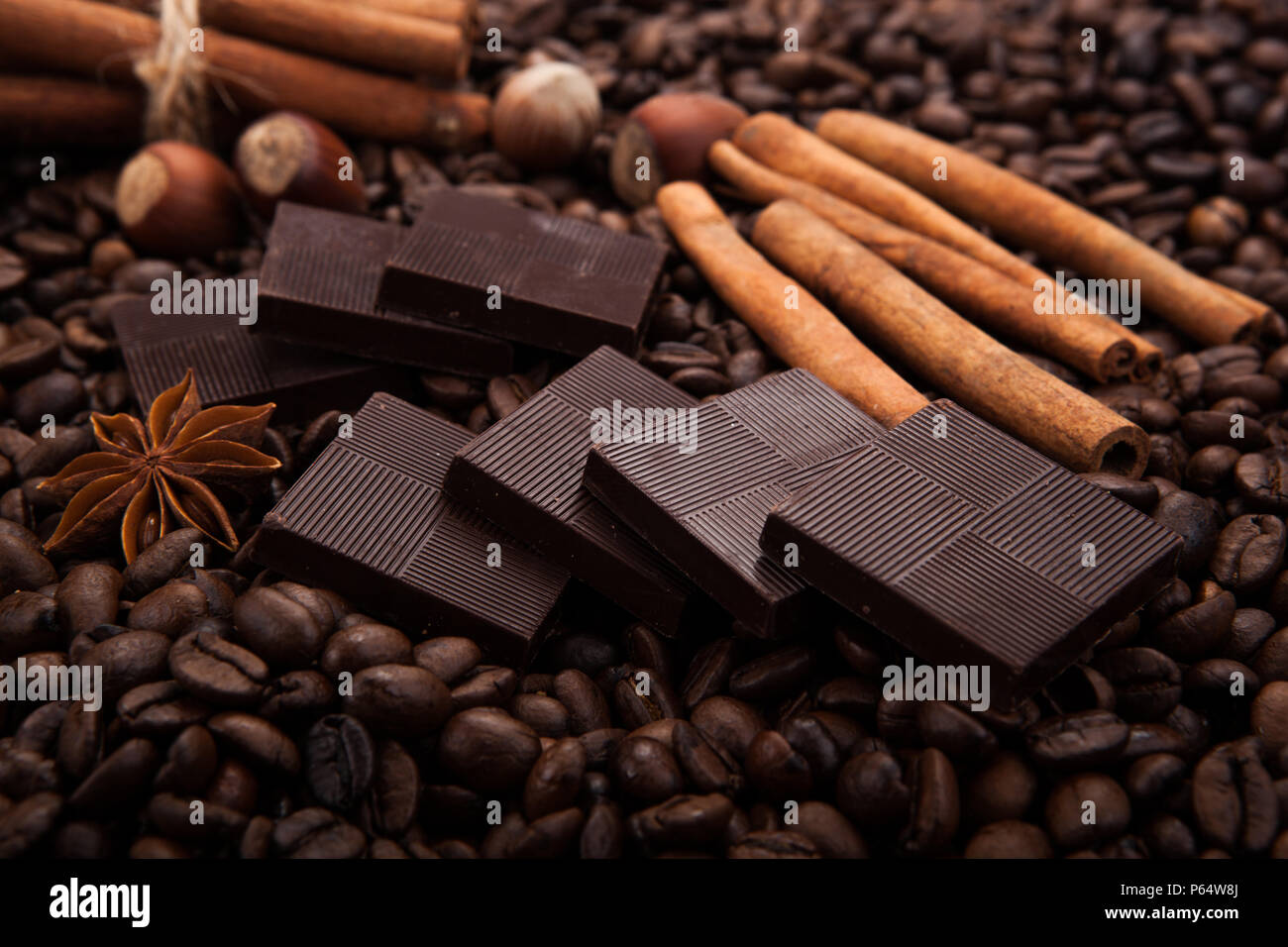 Still a few chocolate bars close up Stock Photo - Alamy