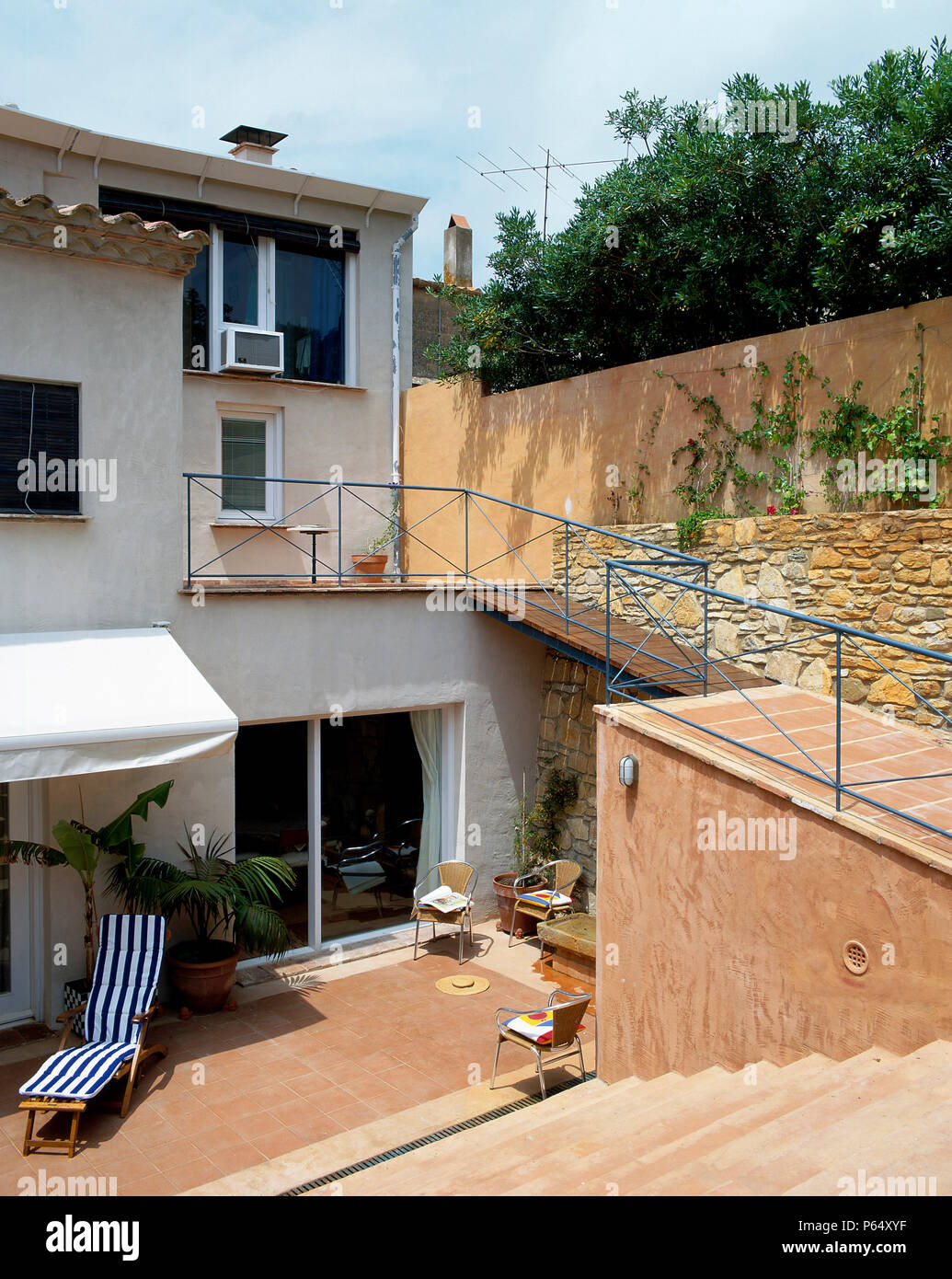 Partial view of a house Stock Photo