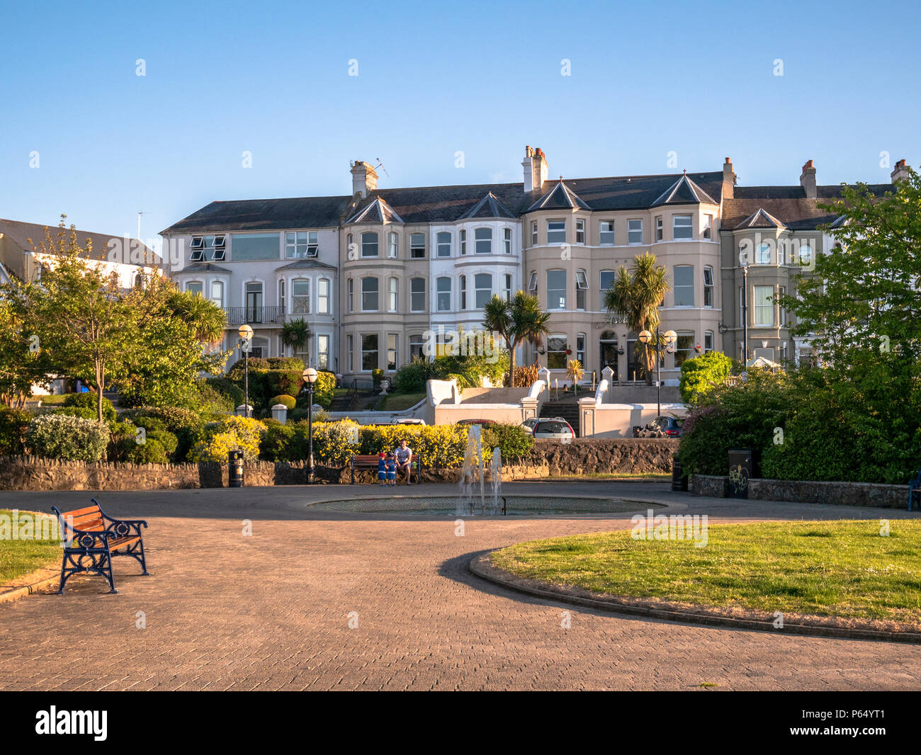 Houses in Bangor, Co. Down, Northern Ireland. A prosperous town in North County Down Stock Photo