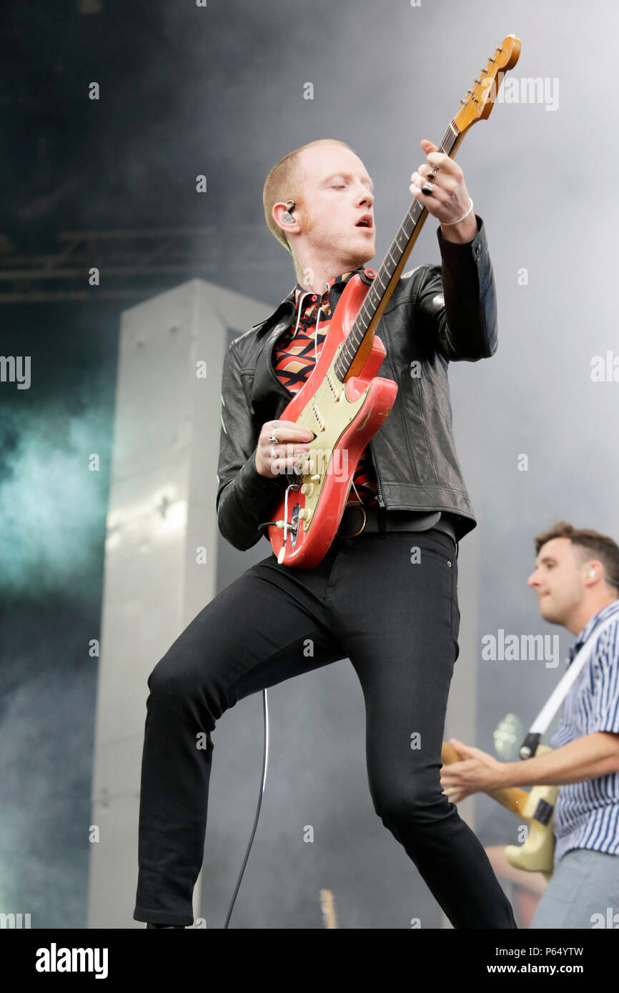 Alex Trimble Of Two Door Cinema Club Performs On Day 3 Of Latitude