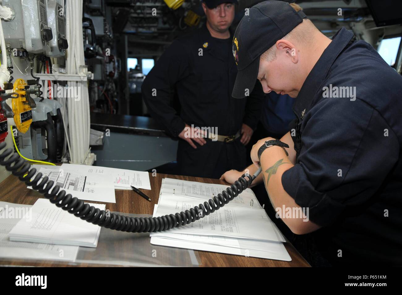 PACIFIC OCEAN (May 12, 2016) Boatswain's Mate 2nd Class Kyle Garrison, a native of Vermillion