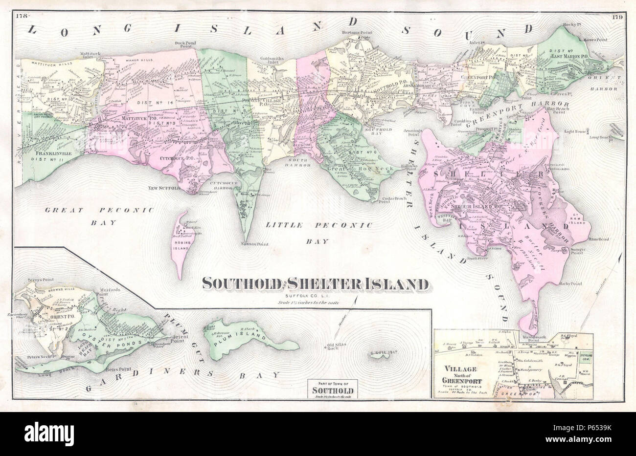 1873 Beers Map of Southold Shelter - 1873 Beers Map Of Southold Shelter Island Long Island New York Geographicus Southold Shelter Island Beers 1873 P6539K