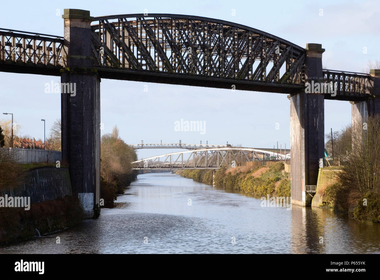 Latchford railway bridge hires stock photography and images Alamy
