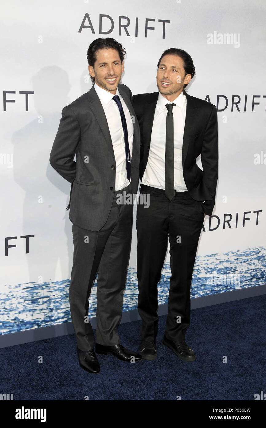World Premiere of 'Adrift', held at the Regal LA Live in Los Angeles, California.  Featuring: Aaron Kandell, Jordan Kandell Where: Los Angeles, California, United States When: 23 May 2018 Credit: Nicky Nelson/WENN.com Stock Photo