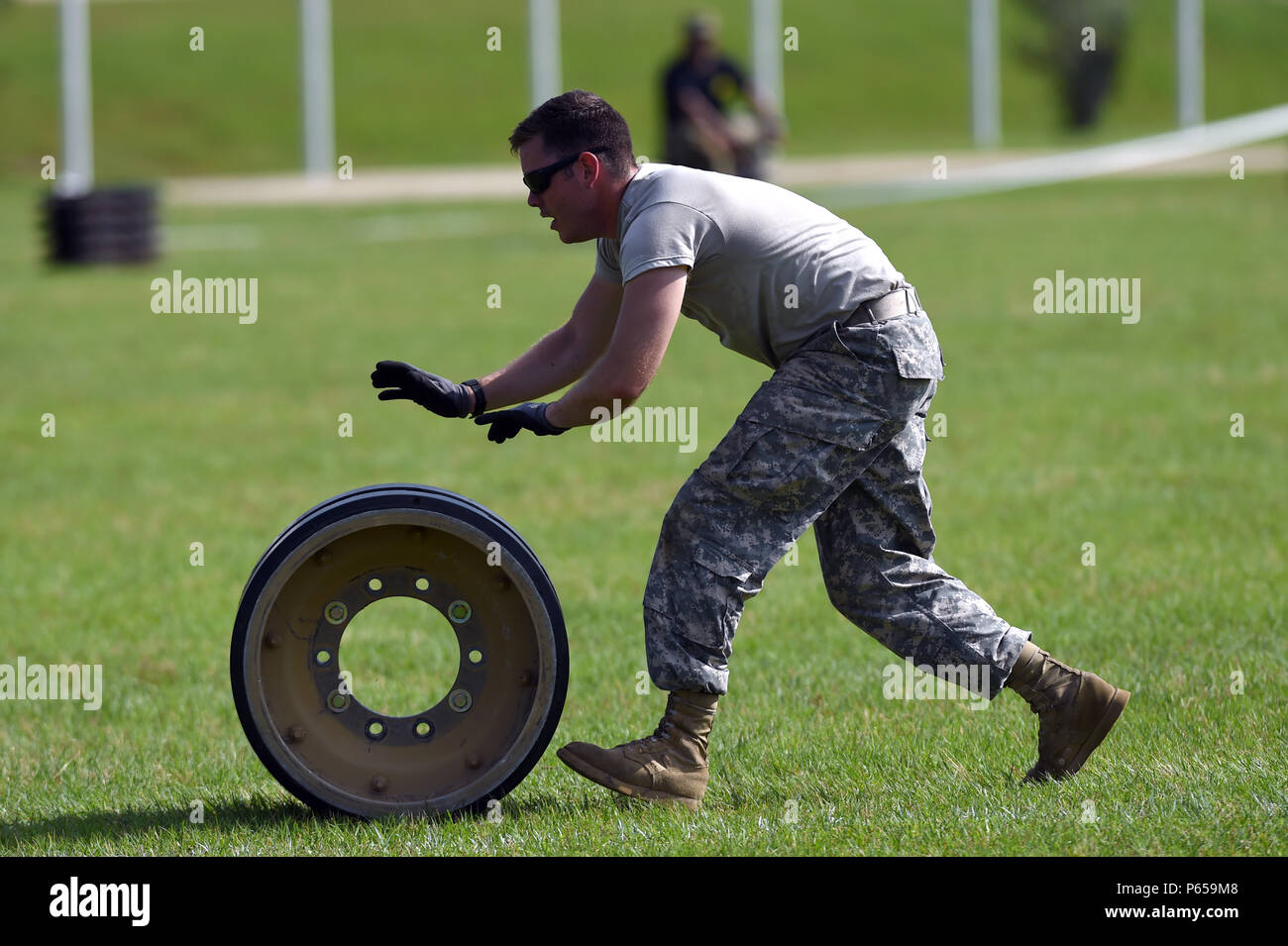 Army Sgt. Curtis Bowen, with the North Carolina Army National Guard’s C