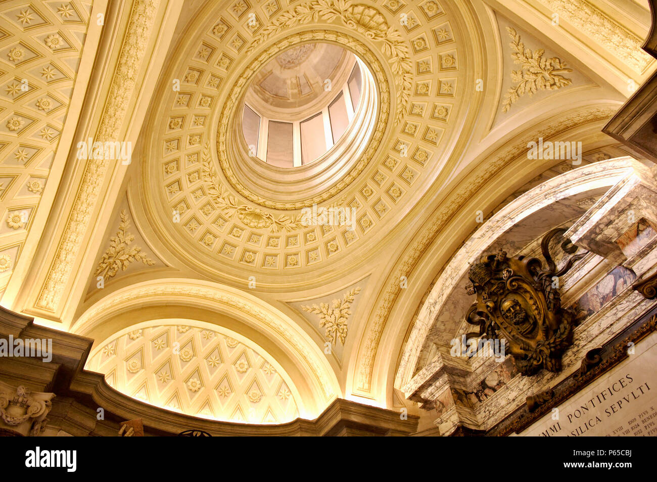 St Peter's church dome, Rome, Italy Stock Photo - Alamy
