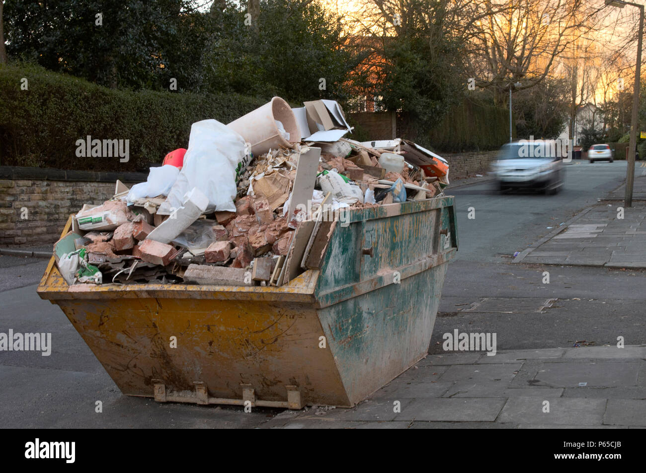 Overloaded skip hires stock photography and images Alamy