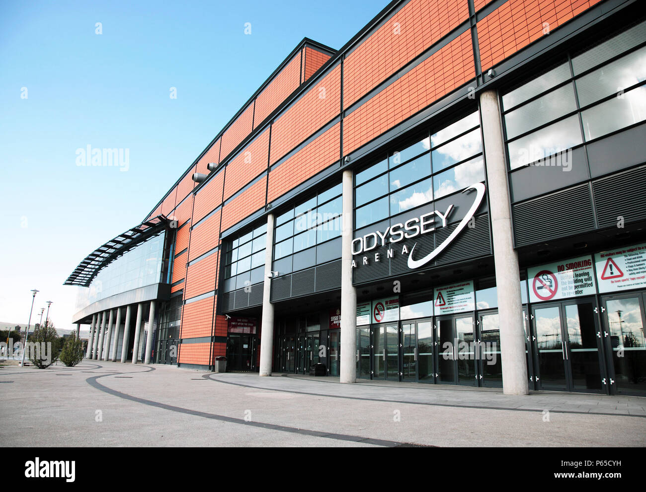 Odyssey Arena, Queen's Island, Belfast, Northern Ireland 2008. Situated in the Titanic Quarter this multi-purpose leisure complex opened in 2002. Stock Photo