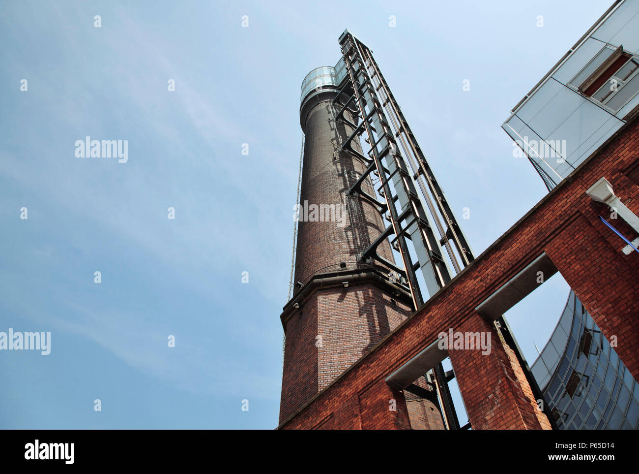Smithfield Chimney Viewing Tower, Smithfield, Dublin 2008. Once part of