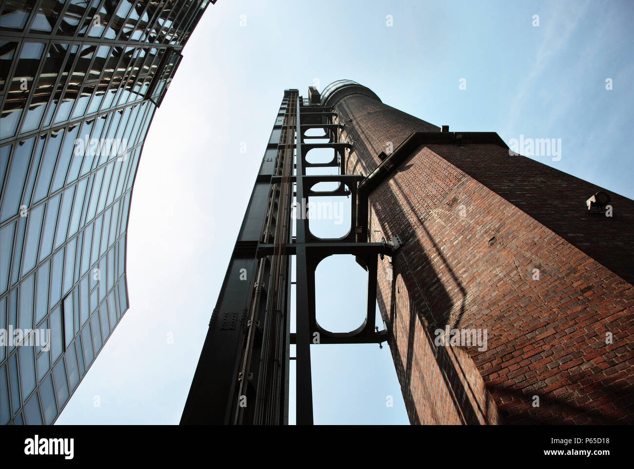 Smithfield Chimney Viewing Tower, Smithfield, Dublin 2008. Once part of