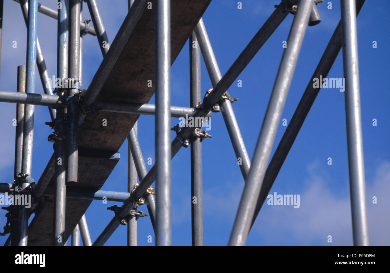 Abstract image of scaffoldings Stock Photo