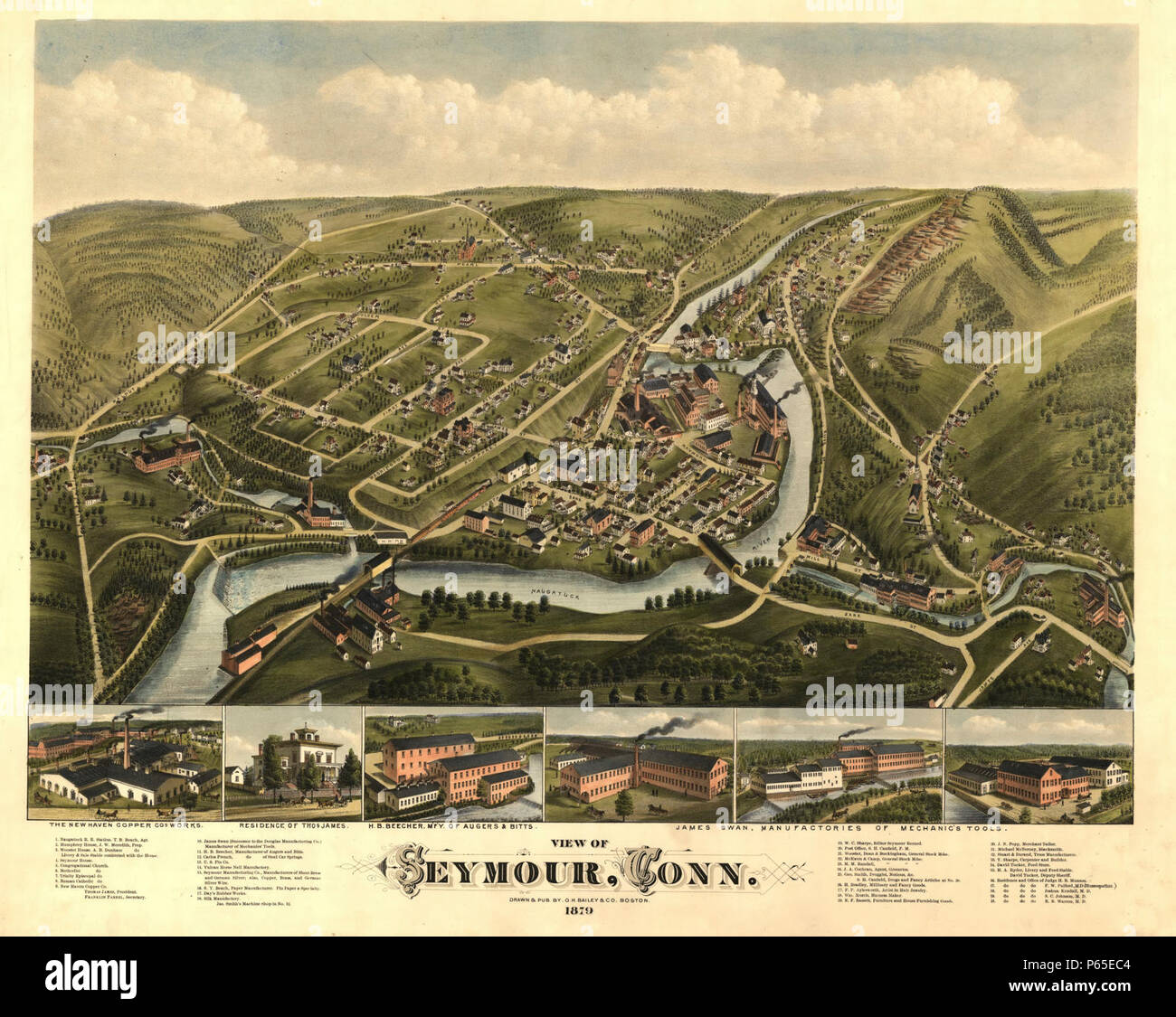 Map of seymour hires stock photography and images Alamy