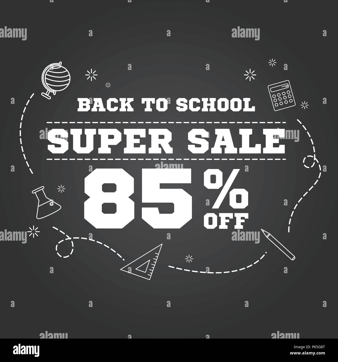 back-to-school-sale-design-stock-vector-image-art-alamy