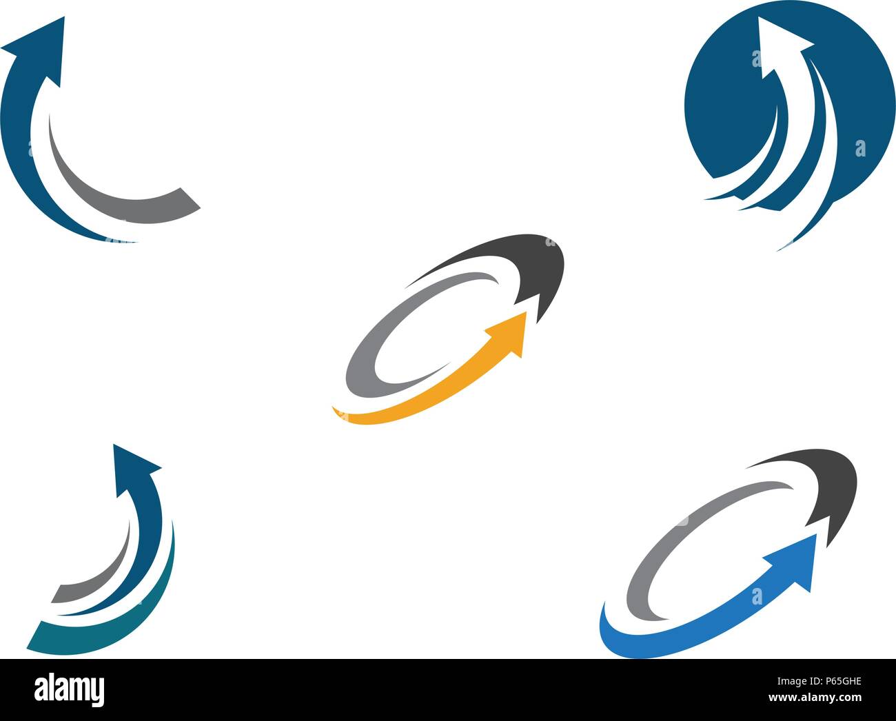 Arrow vector illustration icon Logo Template design Stock Vector Image ...