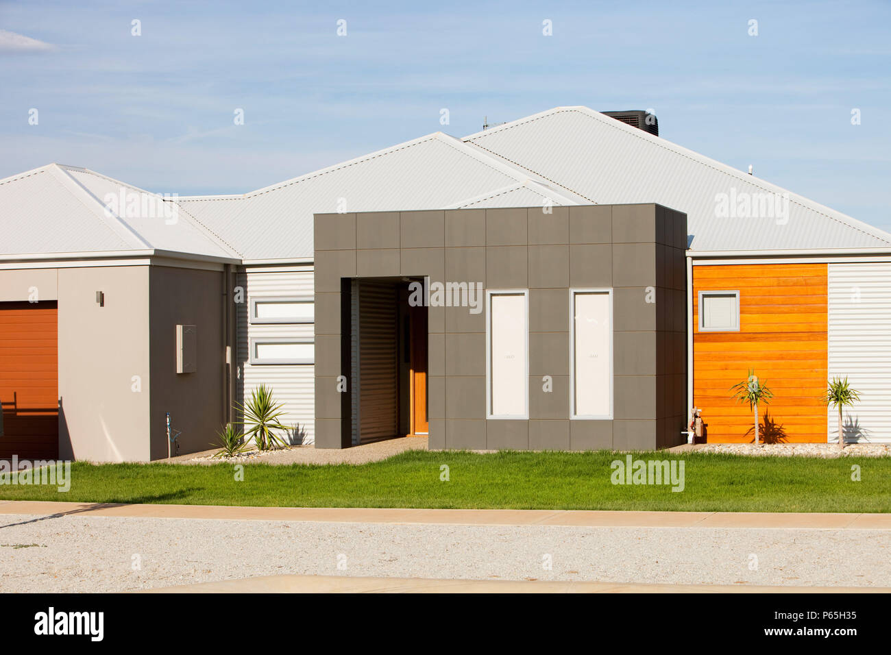 A new house in Echuca, Australia. Stock Photo