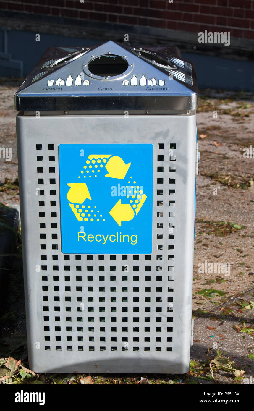 A recycling bin in Melbourne, Australia Stock Photo Alamy