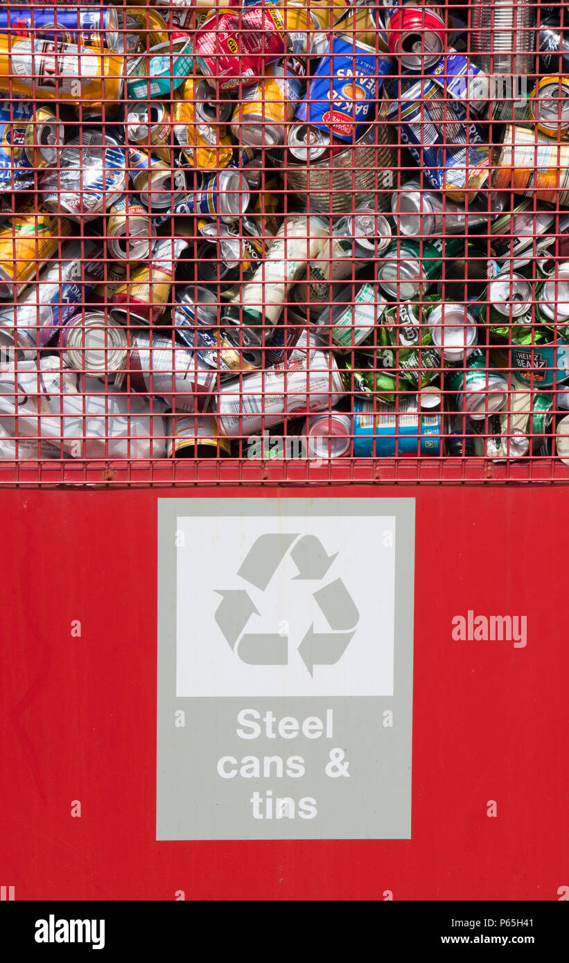 A recycling facility on Barrow Island in Barow in Furness, Cumbria, UK. Stock Photo
