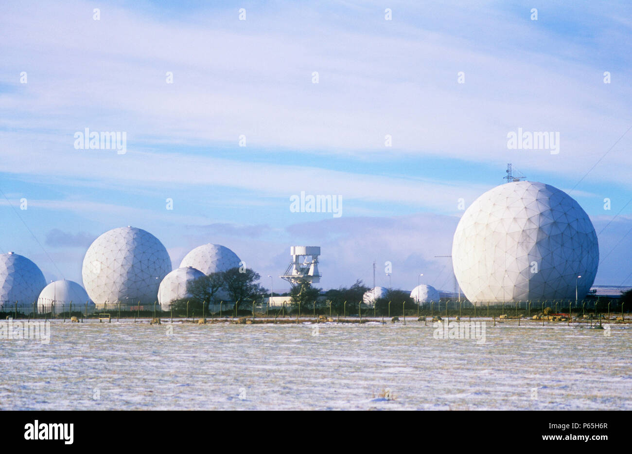 An early warning radar and listening station on the moors above