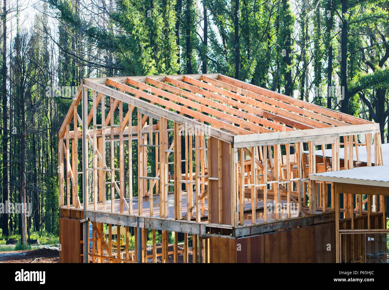 Rebuilding Houses At Kinglake Which Was One Of The Worst Affected