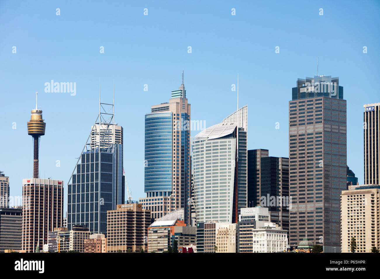 The Central Business District of Sydney, Australia. Stock Photo