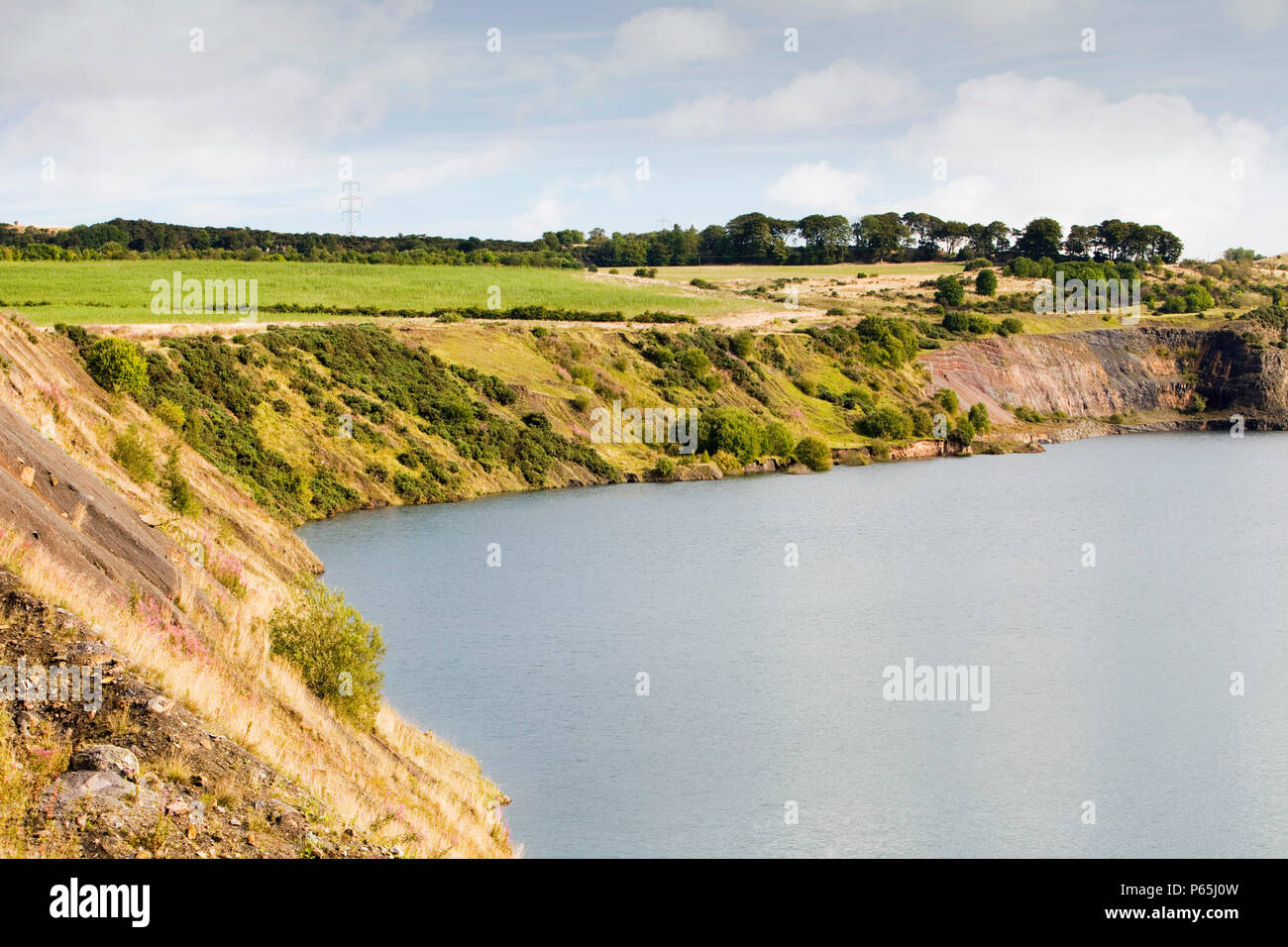 Westfield open cast coal mine, now abandoned, near Ballingry in Perth