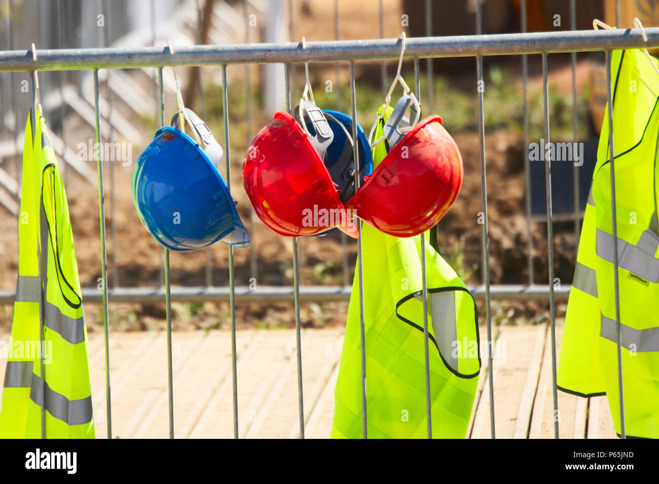 Hard Hats and HiVis Stock Photo Alamy