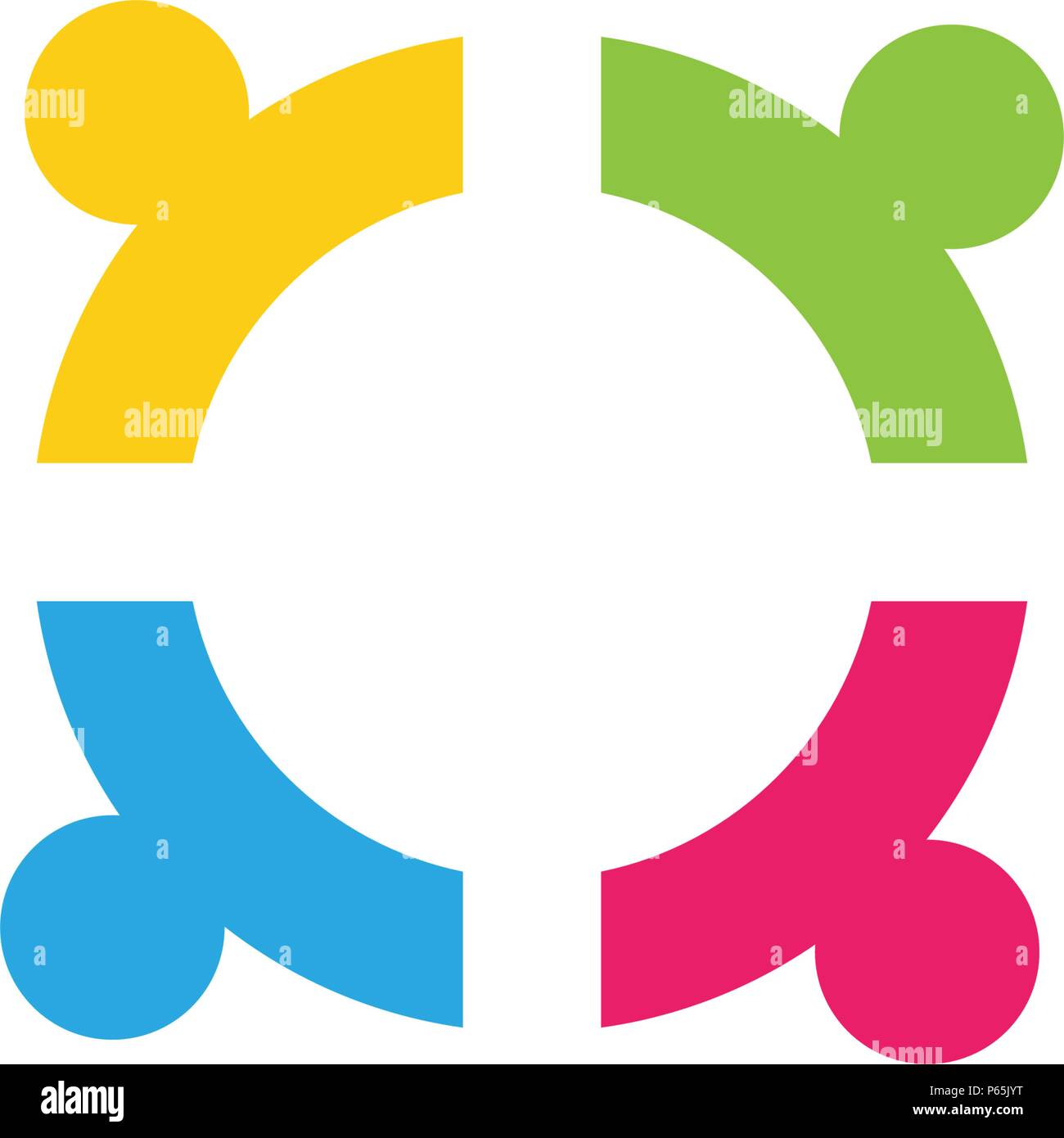 Community, network and social icon design template Stock Vector Image ...