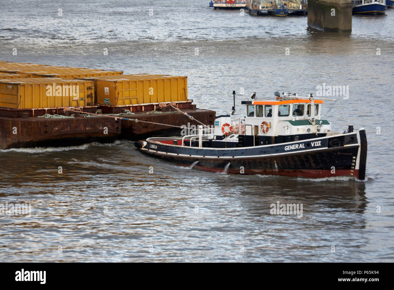 River Cargo, London, UK Stock Photo